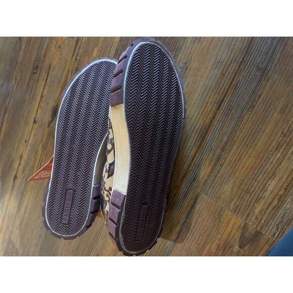 Farm Rio Faux Fur Platform Sneakers Tapestry Beige Size 9 US 40 EUR New With Tag - Picture 3 of 6